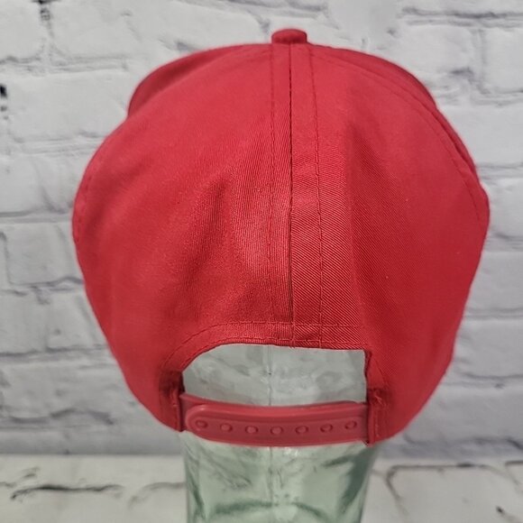 Vintage San Francisco 49ers Red Snapback Hat Cap AJD Embroidered Logo Football - Picture 5 of 10